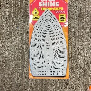 Vintage Iron Safe Laminate Teflon Converter Stop Shine Plate